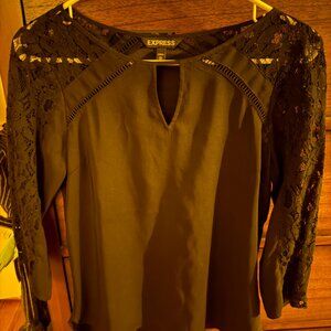 Express Black Blouse Size XS